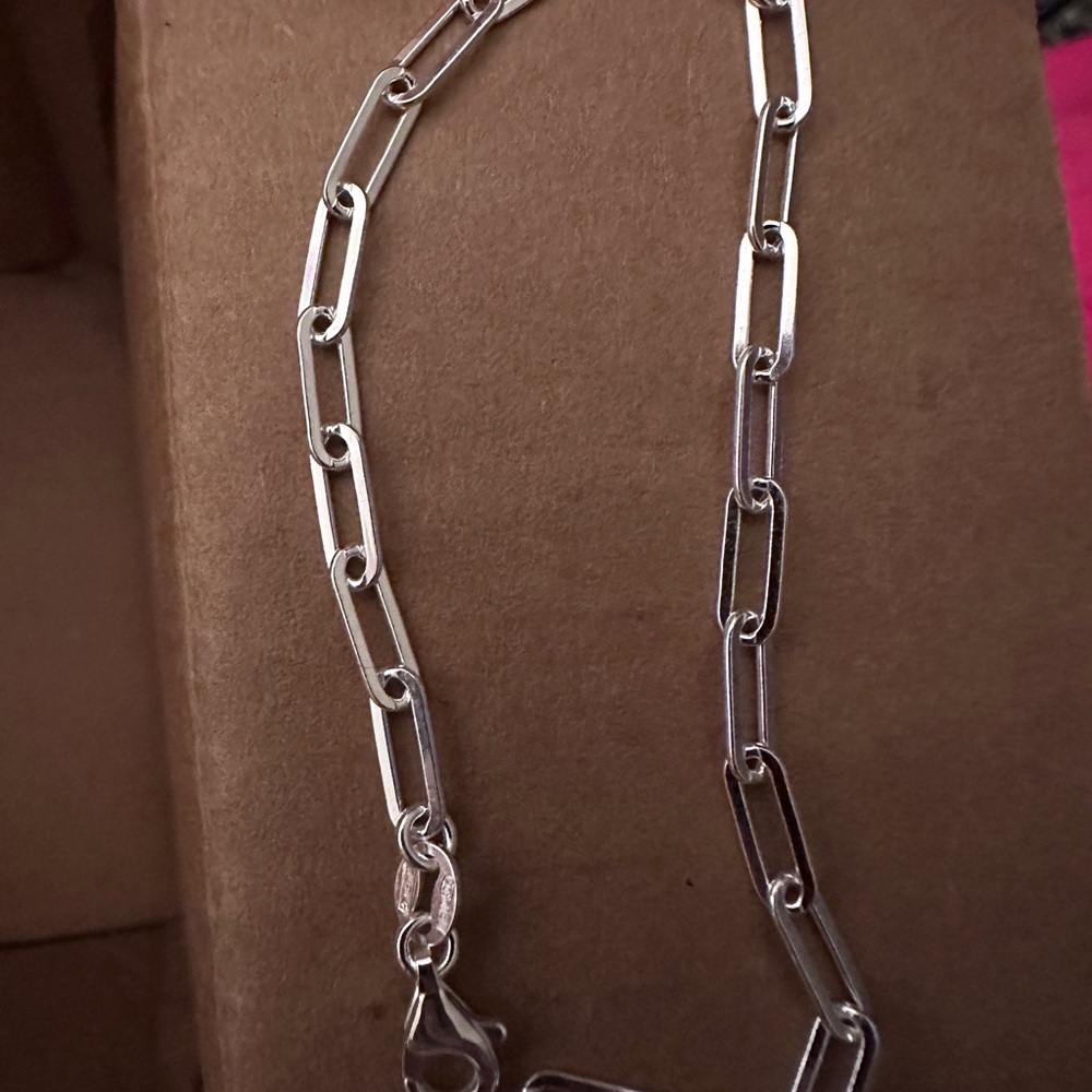 7” Italian Paperclip Bracelet